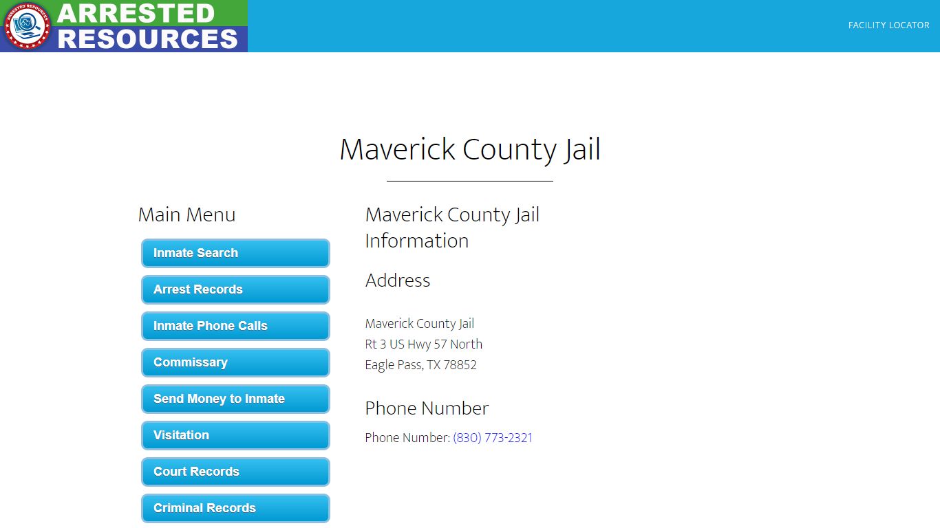 Maverick County Jail - Inmate Search - Eagle Pass, TX